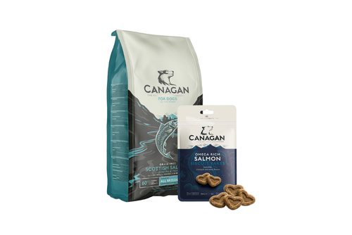 COMBO! Canagan Salmone Scozzese per Cani + Canagan Biscuit Bakes 150 gr