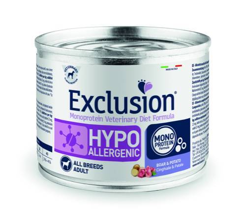 EXCLUSION Hypoallergenico Cinghiale e Patate 200g
