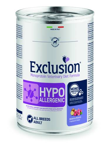 EXCLUSION Hypoallergenico Cinghiale e Patate 200g