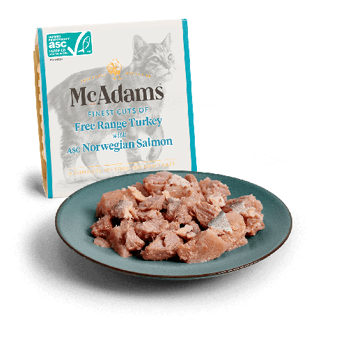 McAdams Cat FTacchino Ruspante con MSC Salmone Norvegese Umido per gatti