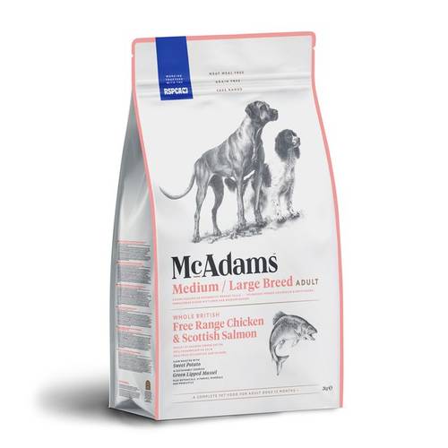 McAdams Medium/Large Breed Pollo Ruspante & Salmone Scozzese