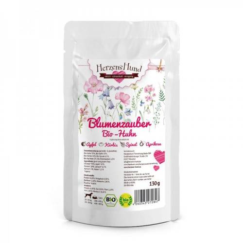 Herzens Hund Pollo Biologico con Mela Bio Umido per Cani
