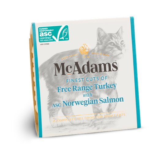 McAdams Cat FTacchino Ruspante con MSC Salmone Norvegese Umido per gatti